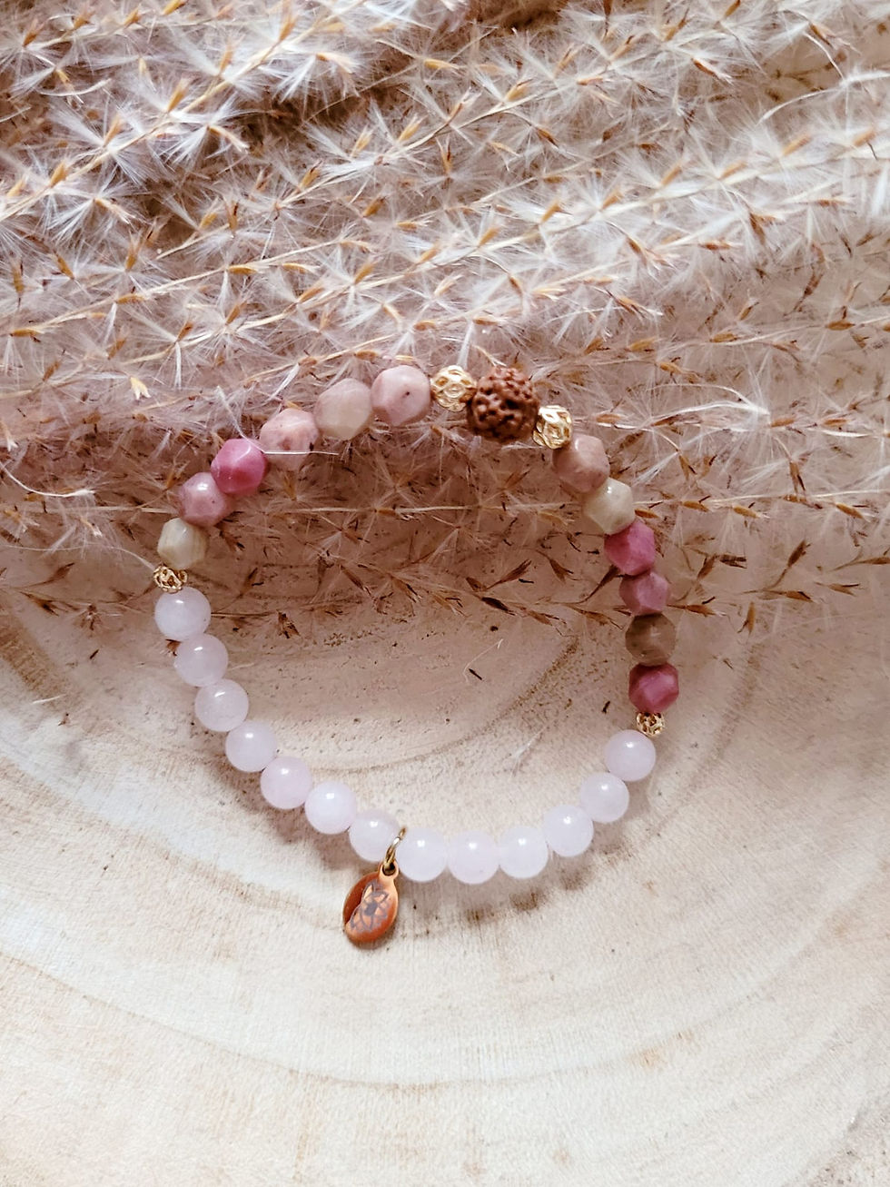 RUDRA ROSE QUARTZ & RHODONITE