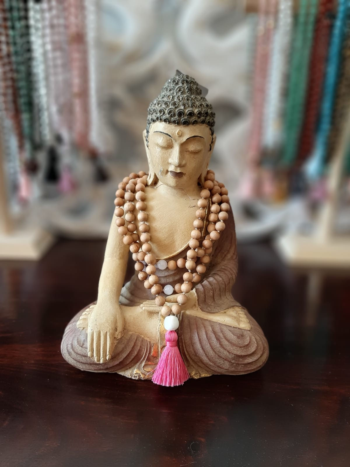 JAPA MALA PINK TASSEL