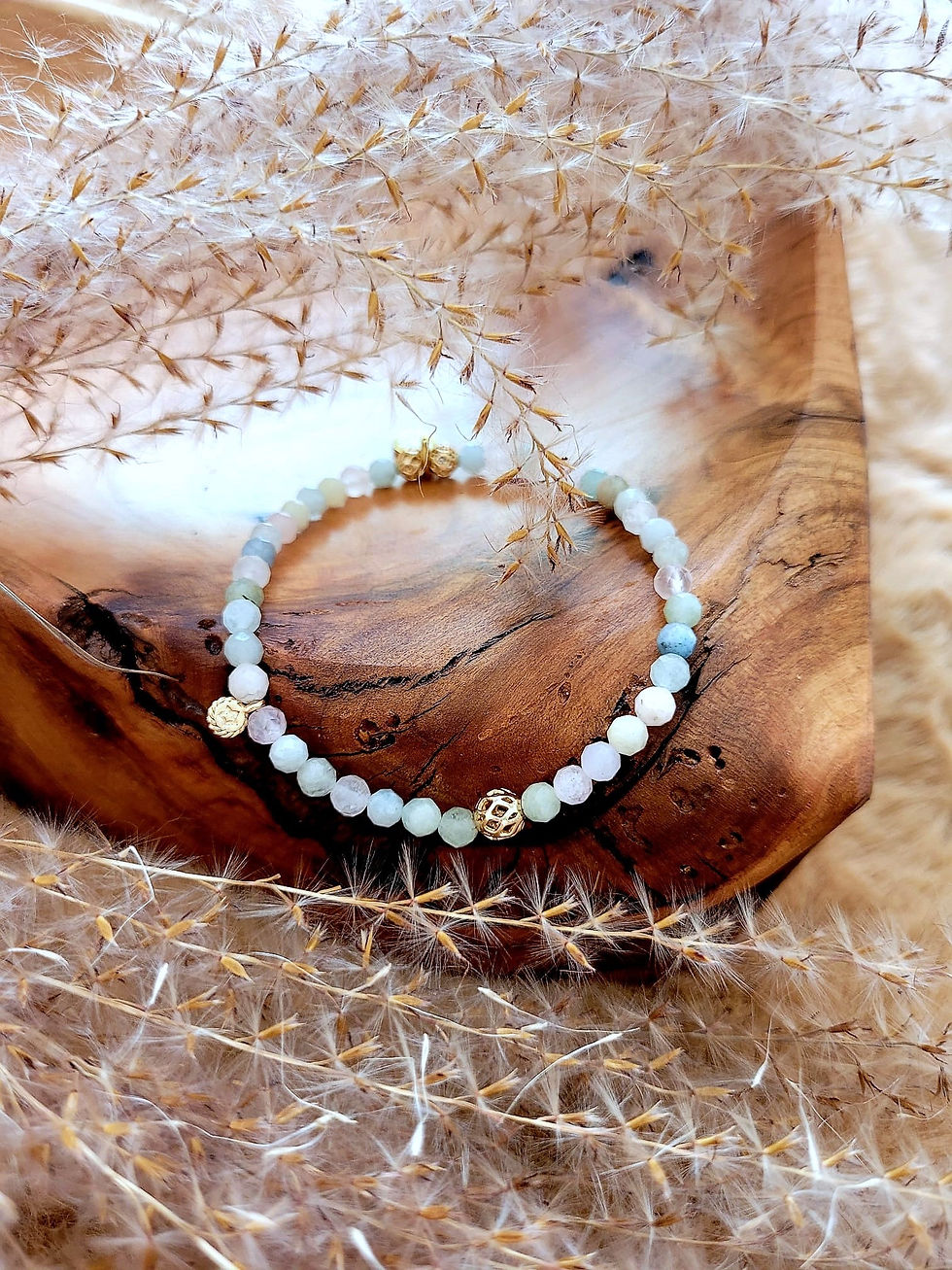 Thumbnail: TOUCH OF ANGELS BRACELET - Morganite