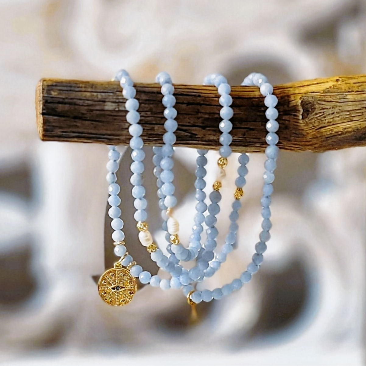 TOUCH OF ANGELS NECKLACE - Angelite