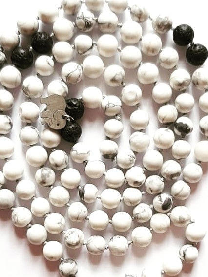 Thumbnail: JAPA MALA BLACK & WHITE "I Reduce Stress"