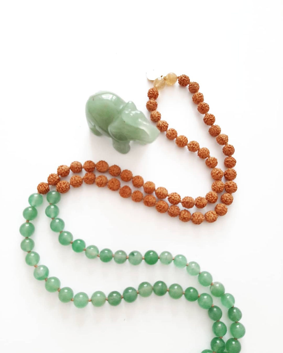 Thumbnail: JAPA MALA GREEN TREE *I Am Happiness, Abundance And Success*
