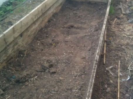 Compost retiré des couches chaudes