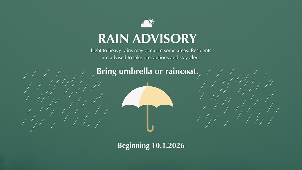 Wet Weather Ahead