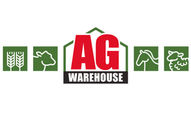 AG WAREHOUSE logo with wheat, cow, horse, and sheep icons.
