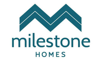 Milestone Homes company logo featuring a stylized M roofline.