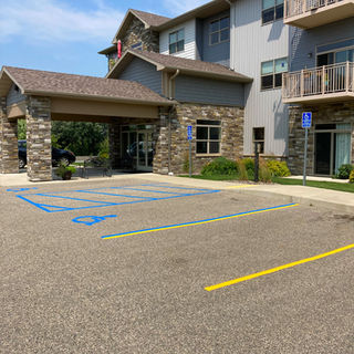 Parking lot Painting Fergus Falls Minnesota