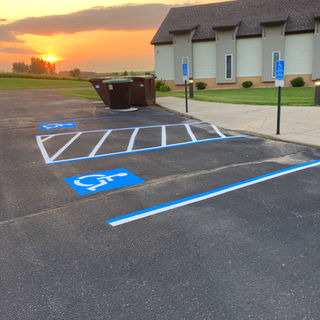 Parking lot Striping Fergus Falls Minnesota