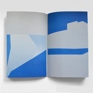 art book fair artist book blue geometry risograph