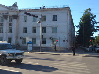 Soviet era architecture, Ulaanbaatar street, Mongolia, 2014