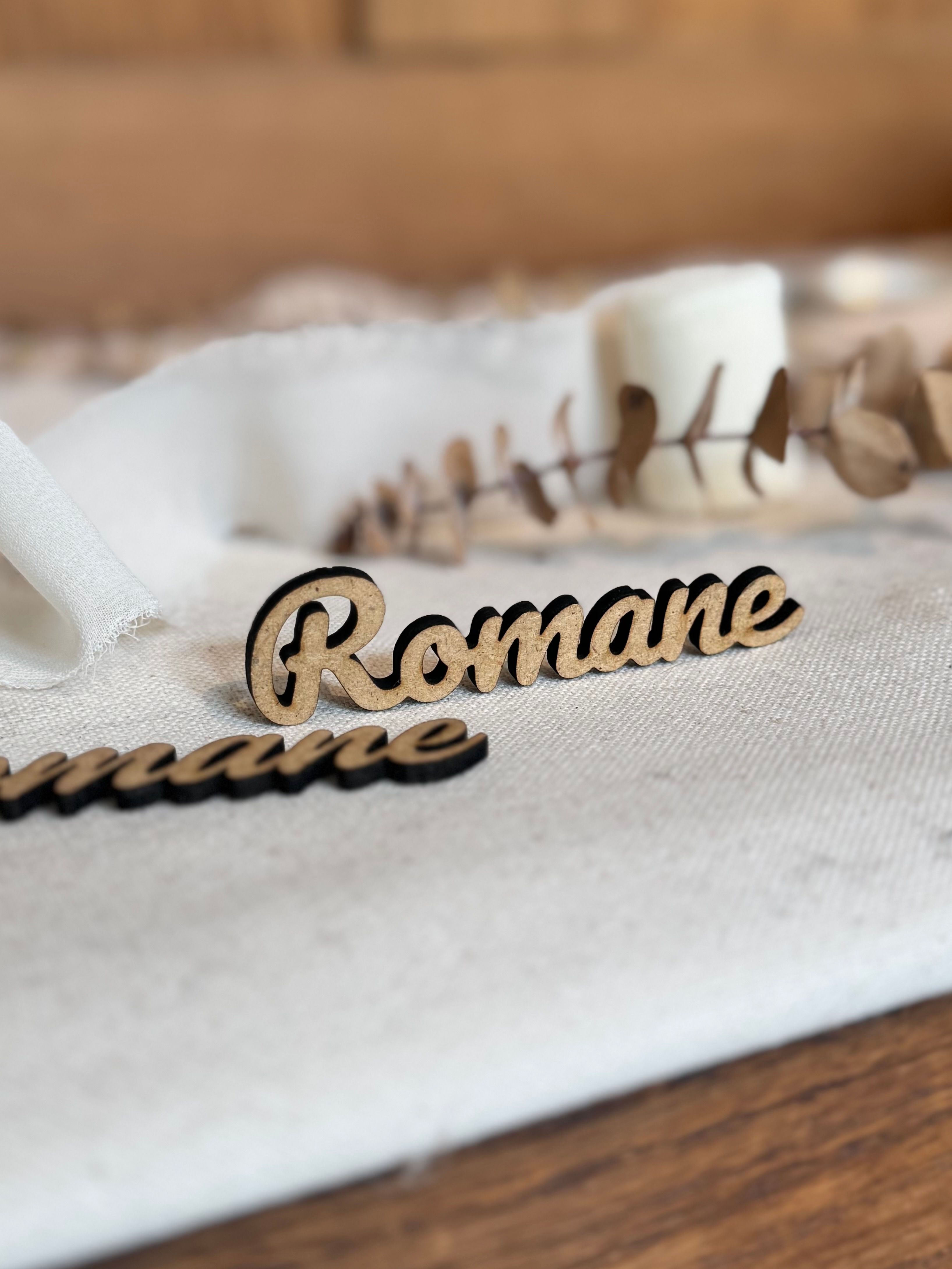 Les Prénoms "Marque-places"