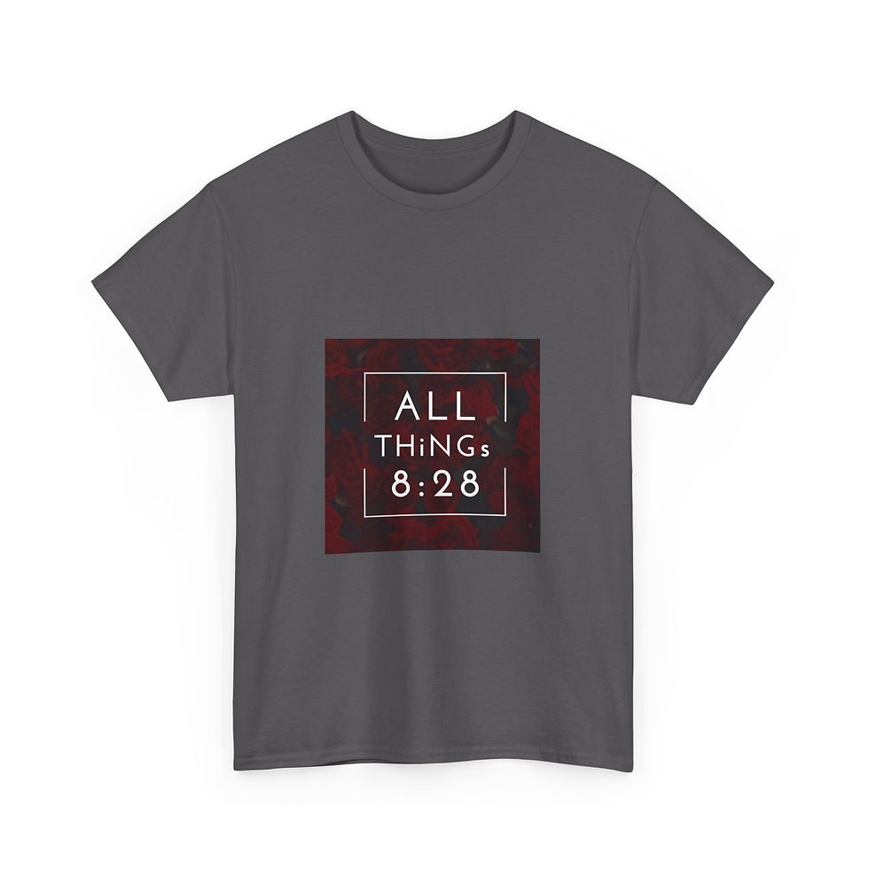 Thumbnail: Inspirational Unisex Heavy Cotton Tee - ALL THINGS 8:28