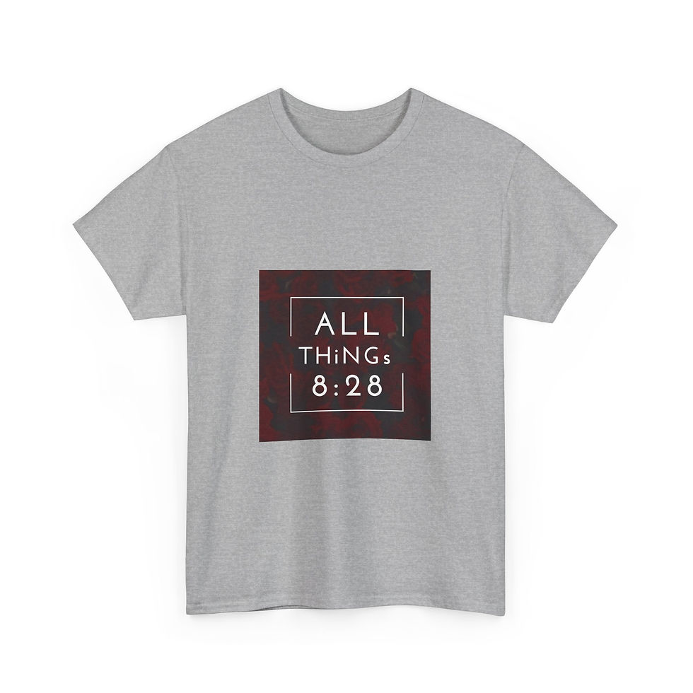 Thumbnail: Inspirational Unisex Heavy Cotton Tee - ALL THINGS 8:28