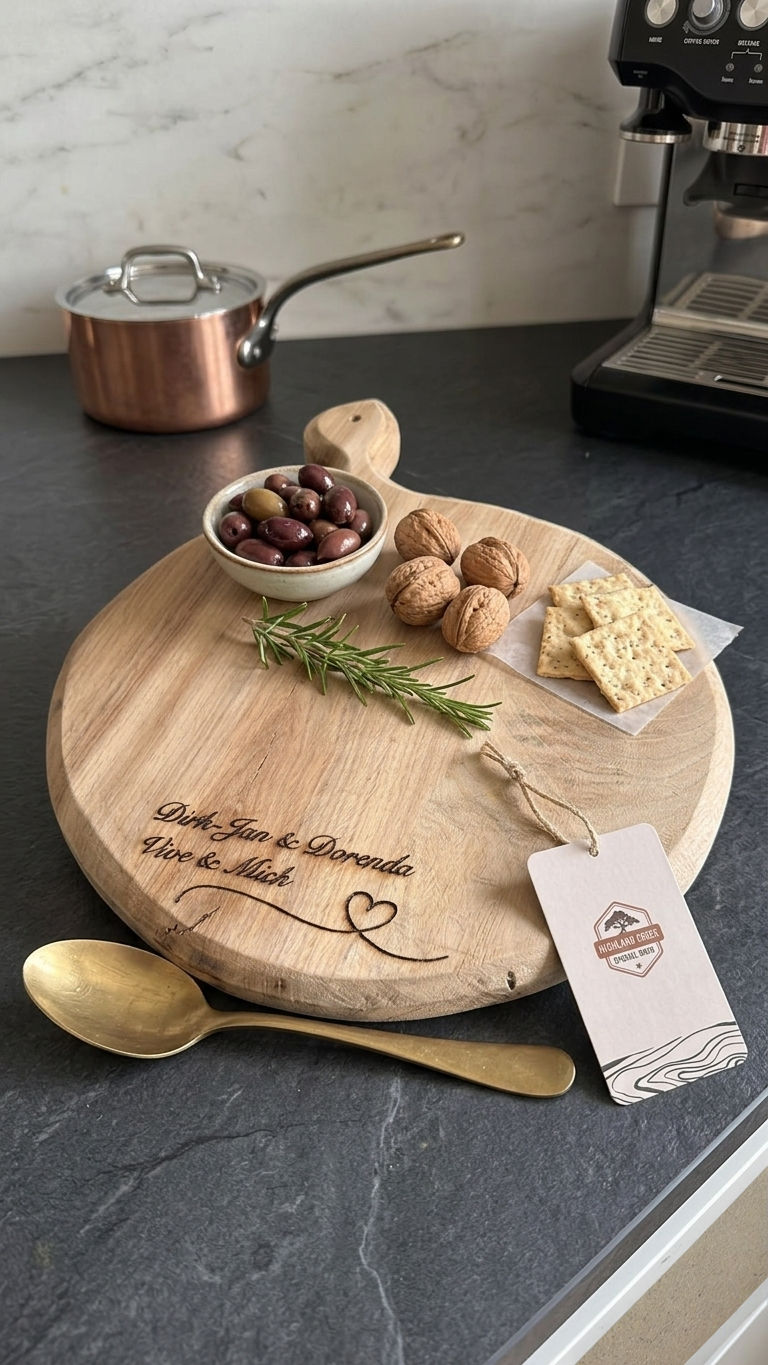 Borrelplank graveren