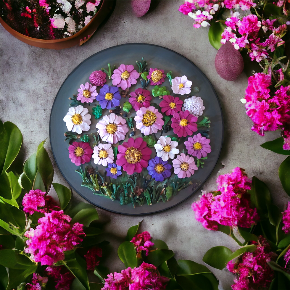 Pinecone Wall Decor Handmade Wooden Paintings Flower Artwork Wall Art Decor