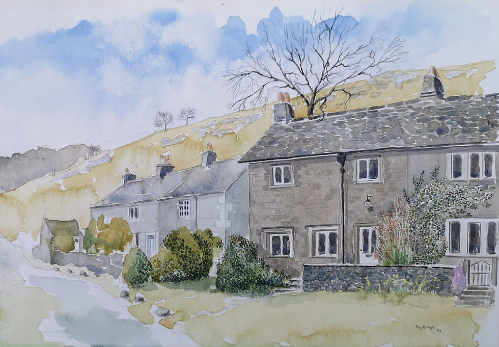 Winter Cottages - Watercolour - NFS
