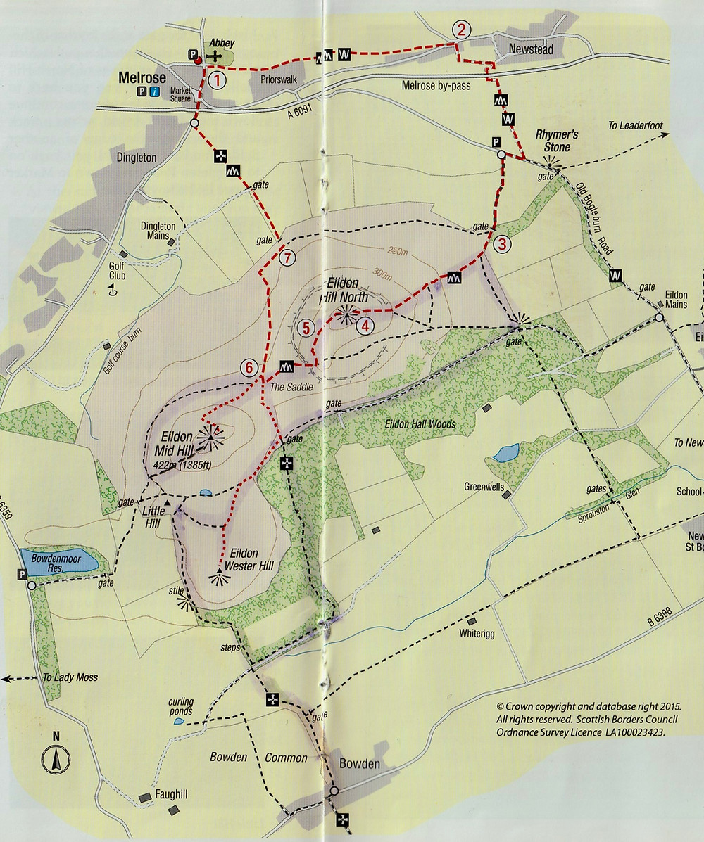 Walking Route in Melrose