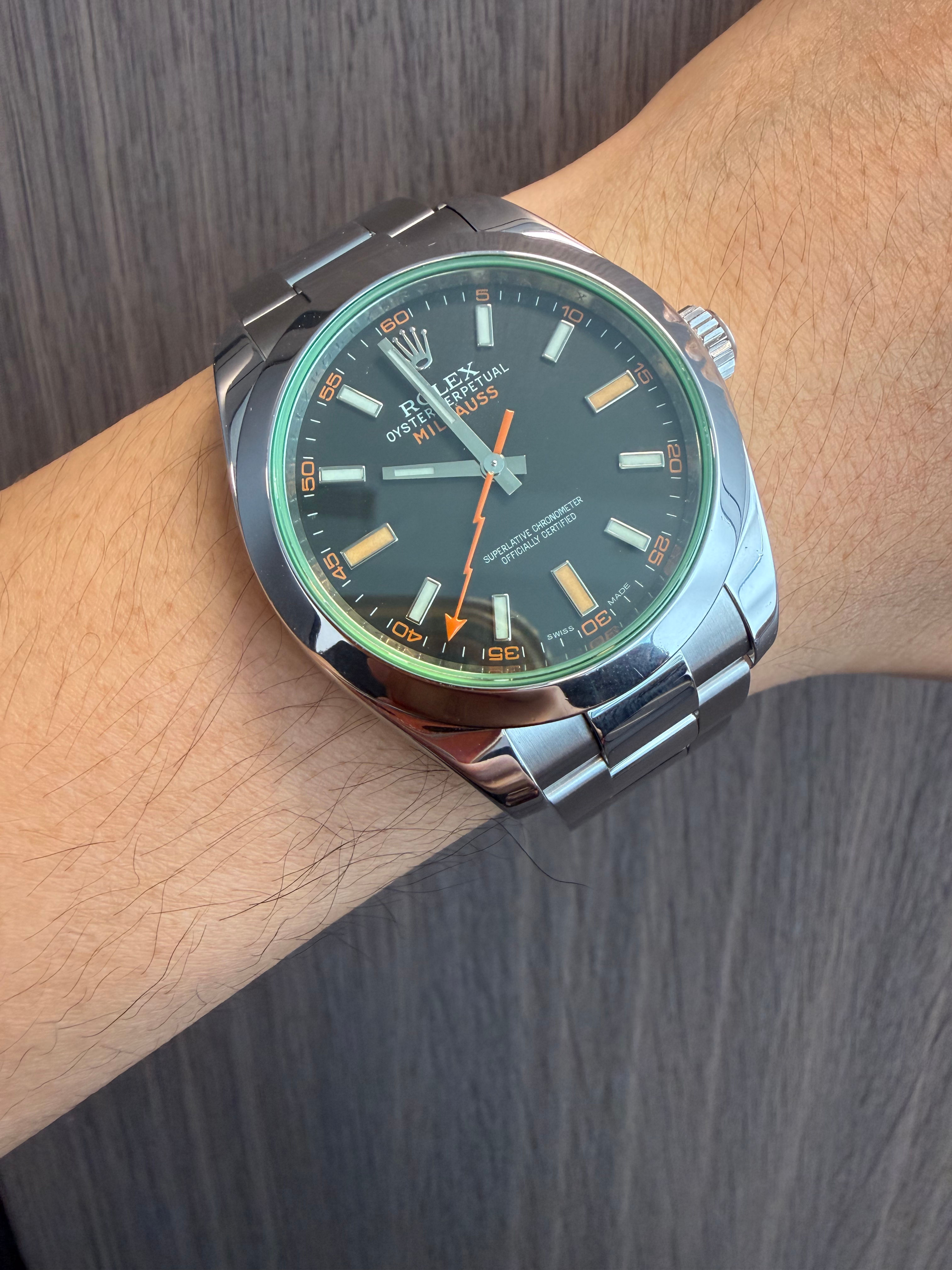 Rolex 116400GV Milgauss 綠玻璃
