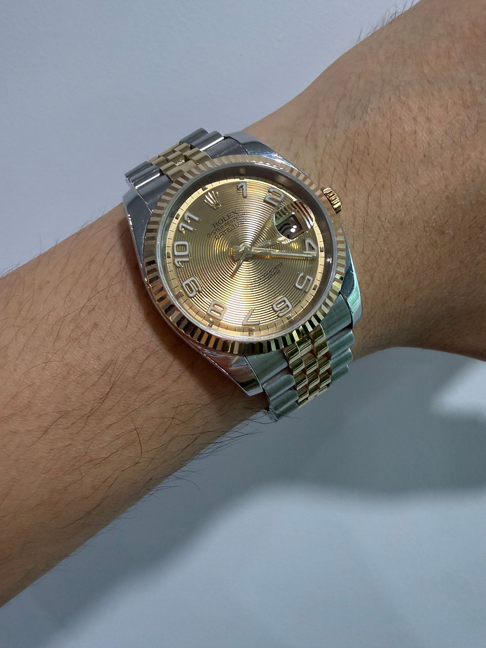 縮圖：Rolex 116233 Datejust極度罕有金唱片面 Concentric Dial