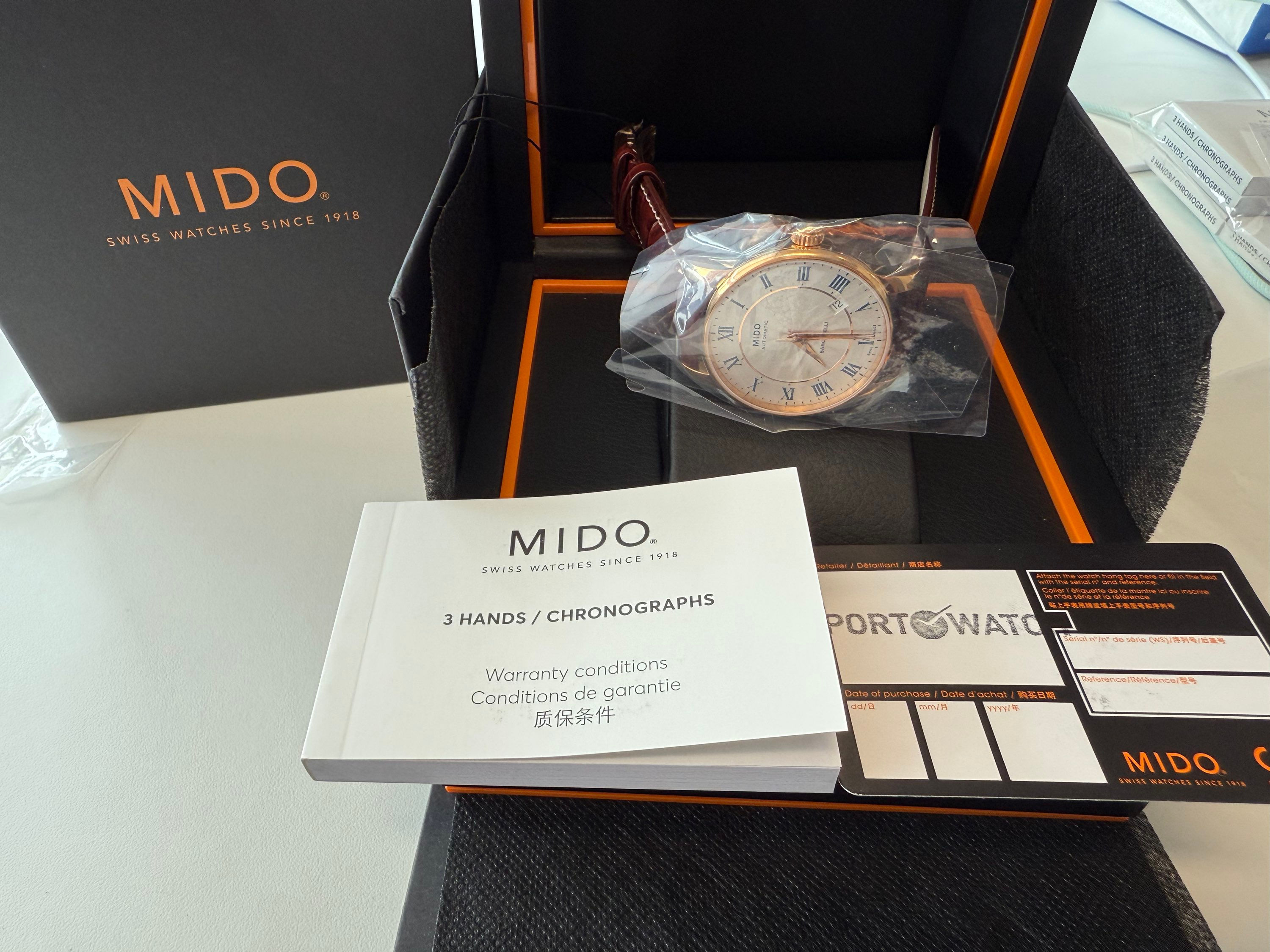 有多隻Mido Baroncelli M8600.2.21.8 Full Set 全新全套
