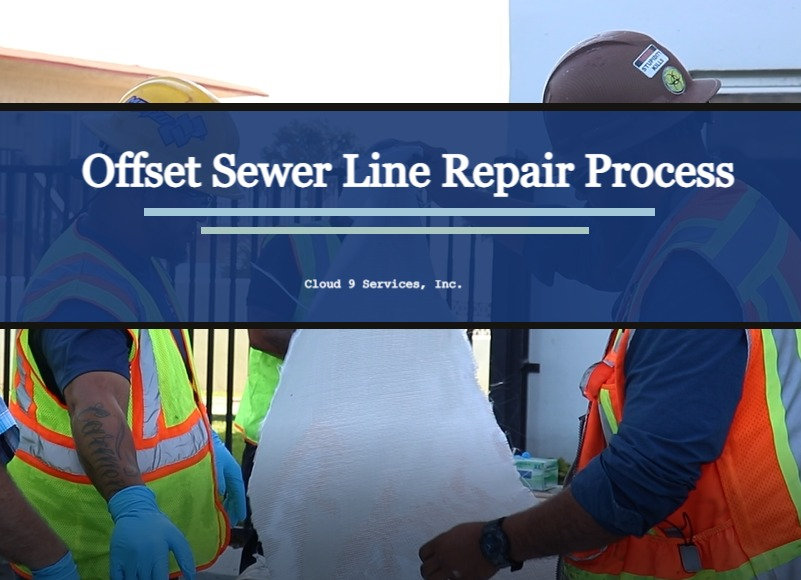 Offset Sewer Line Repair Process