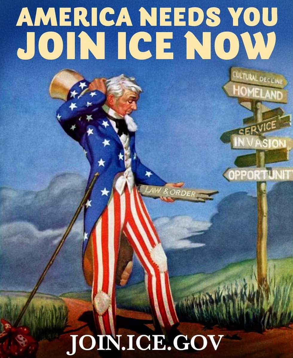 'Which way, American man?' Photo: Homeland Security's Twitter account @DHSgov