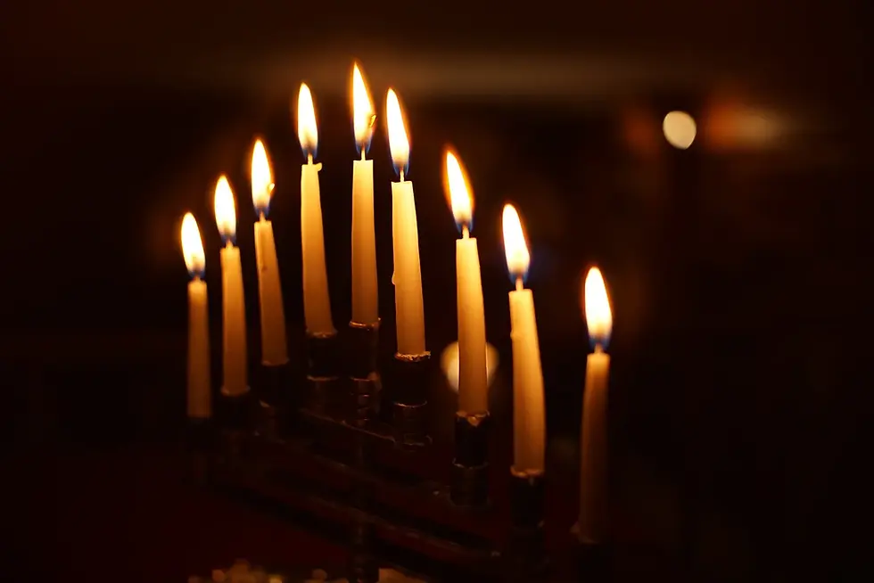 The Hanukkah menorah