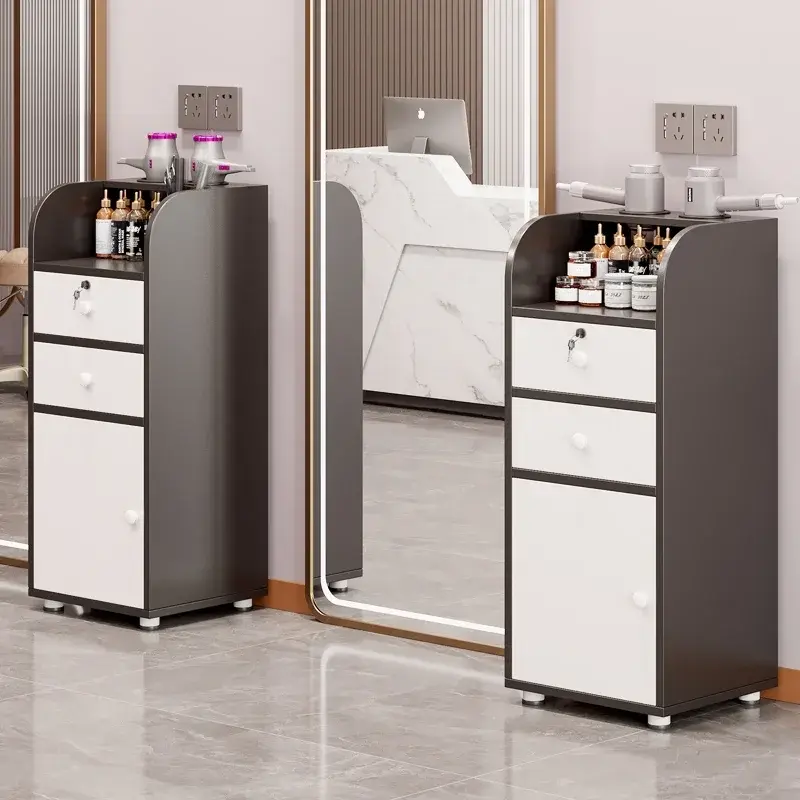 Miniatura: Salon Cabinet Morandi White Minimalism Cabinet Salon Furniture Beauty Spa Auxili