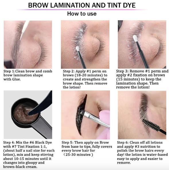Miniatura: Professional Advanced Eyebrow And Lash Lamination Tint Kit