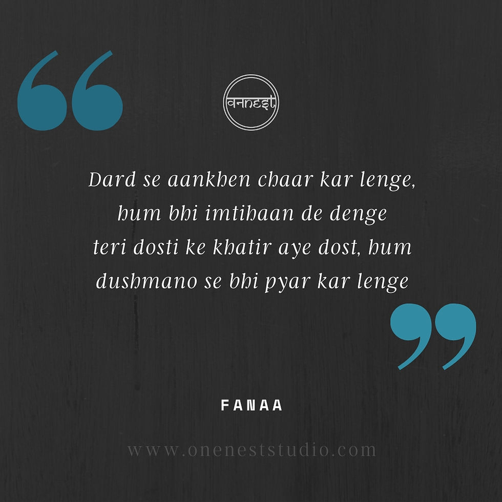 Some of the Best Shayari's From Bollywood
