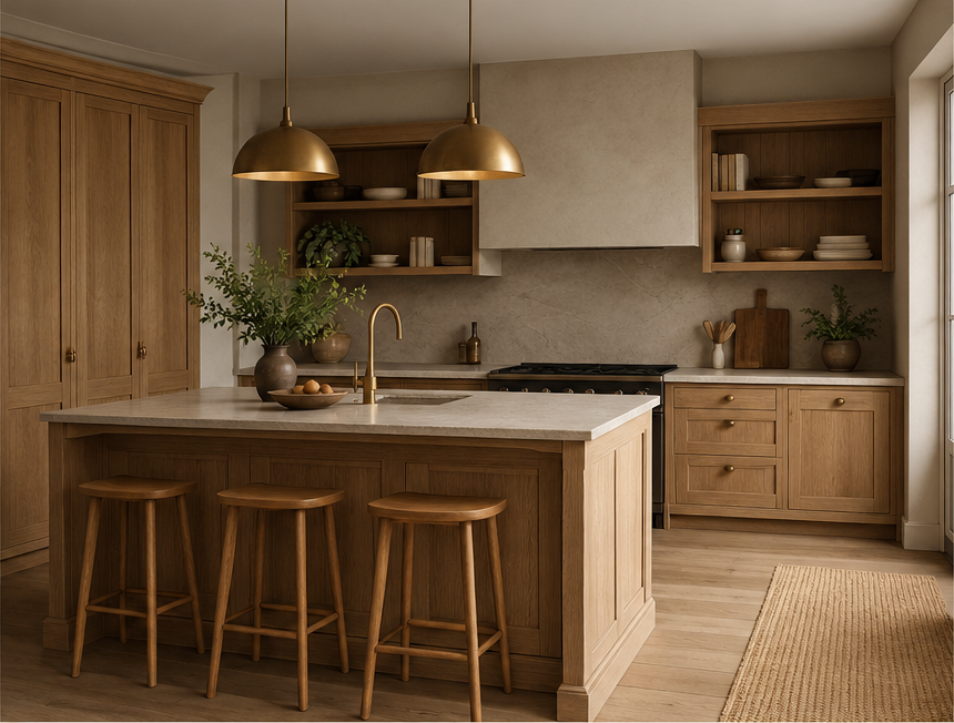 Minimalist fitted kitchen detail 1