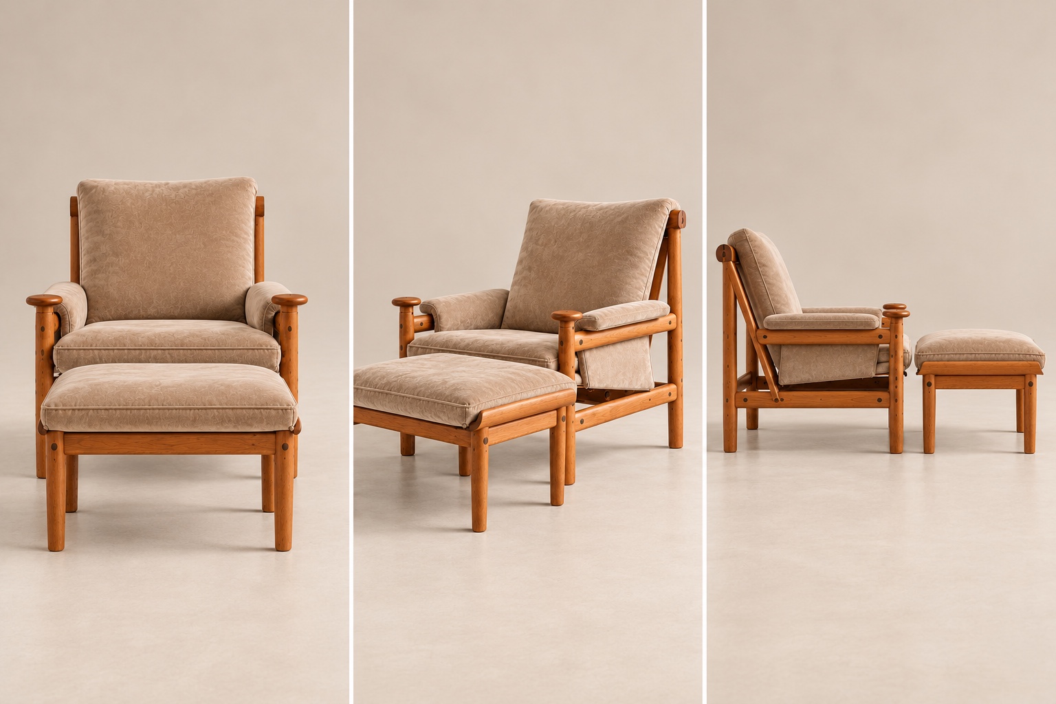 Lounge Chair & Ottoman detail