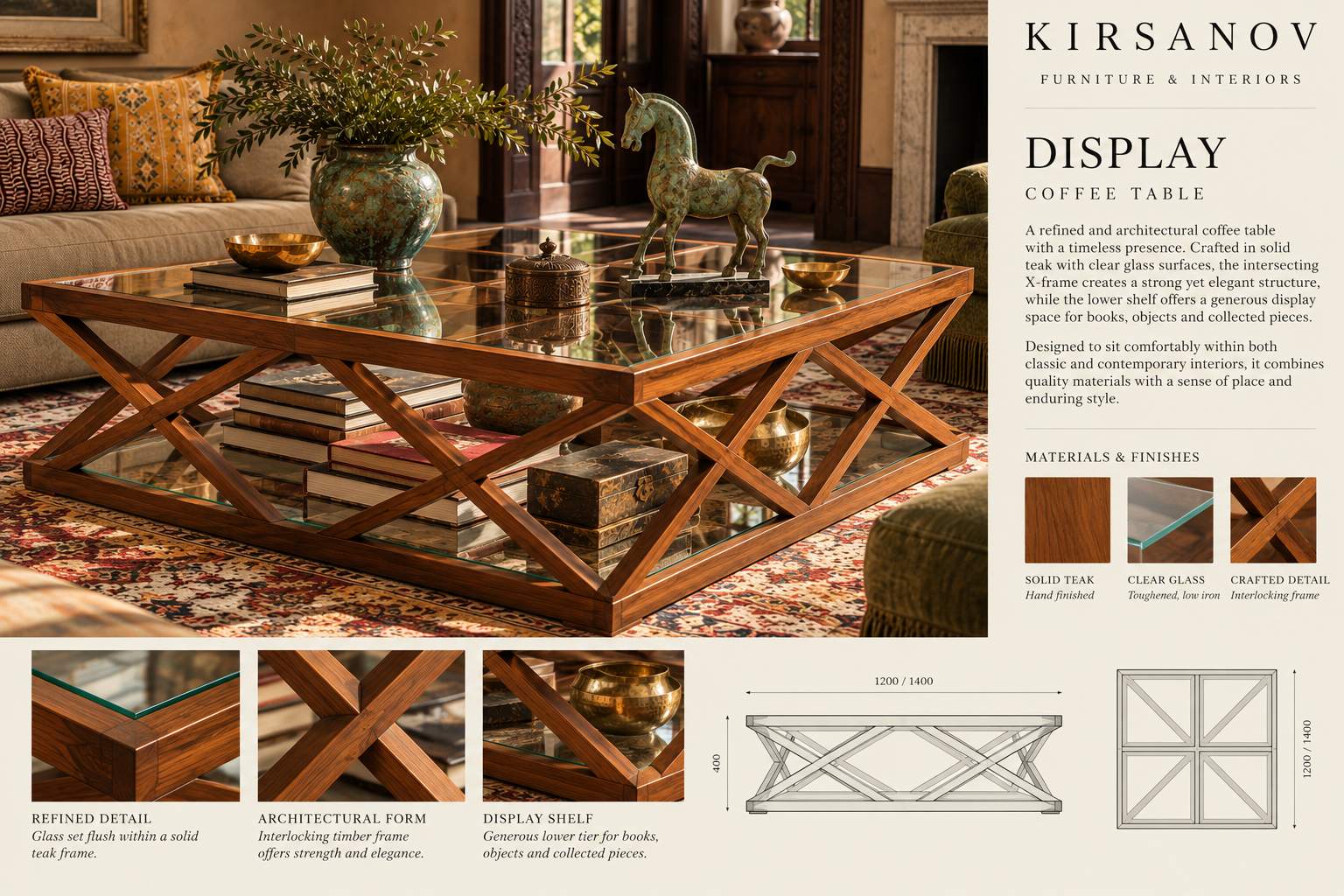 Display Coffee Table design panel
