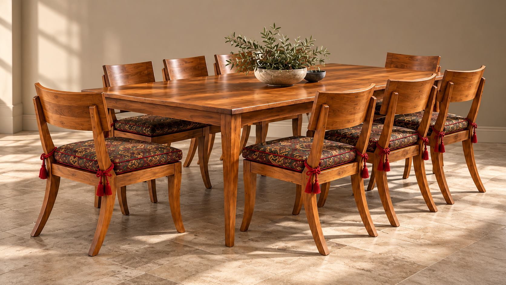 Klismos Dining Set in an interior