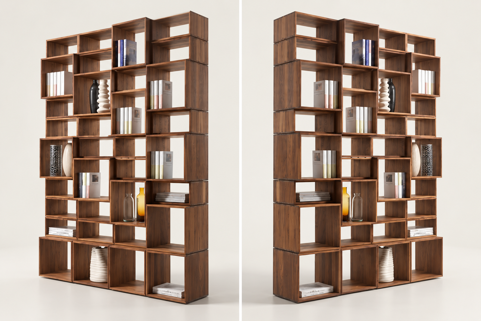 Modular Bookcase angled views