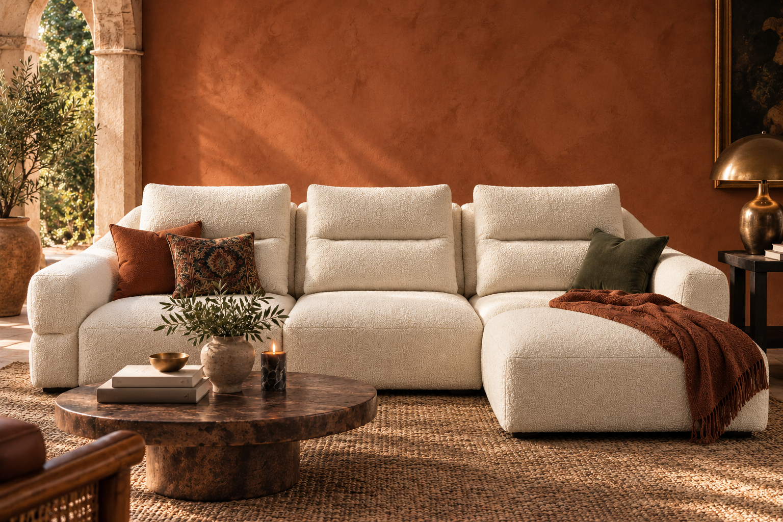 Paraty Bouclé Sofa detail
