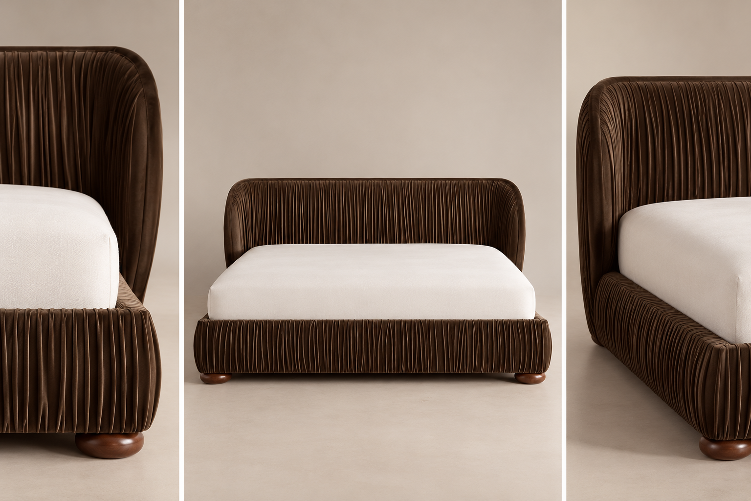 Cascais Bed front and angled elevations
