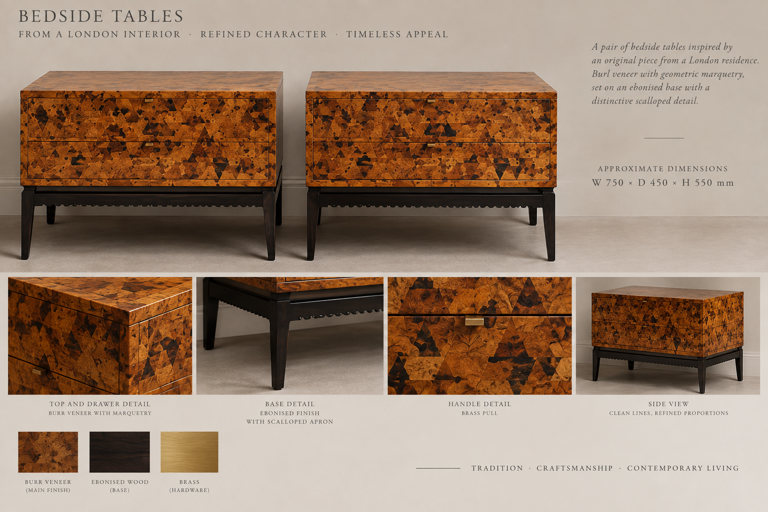 The Belgravia Bedside Tables