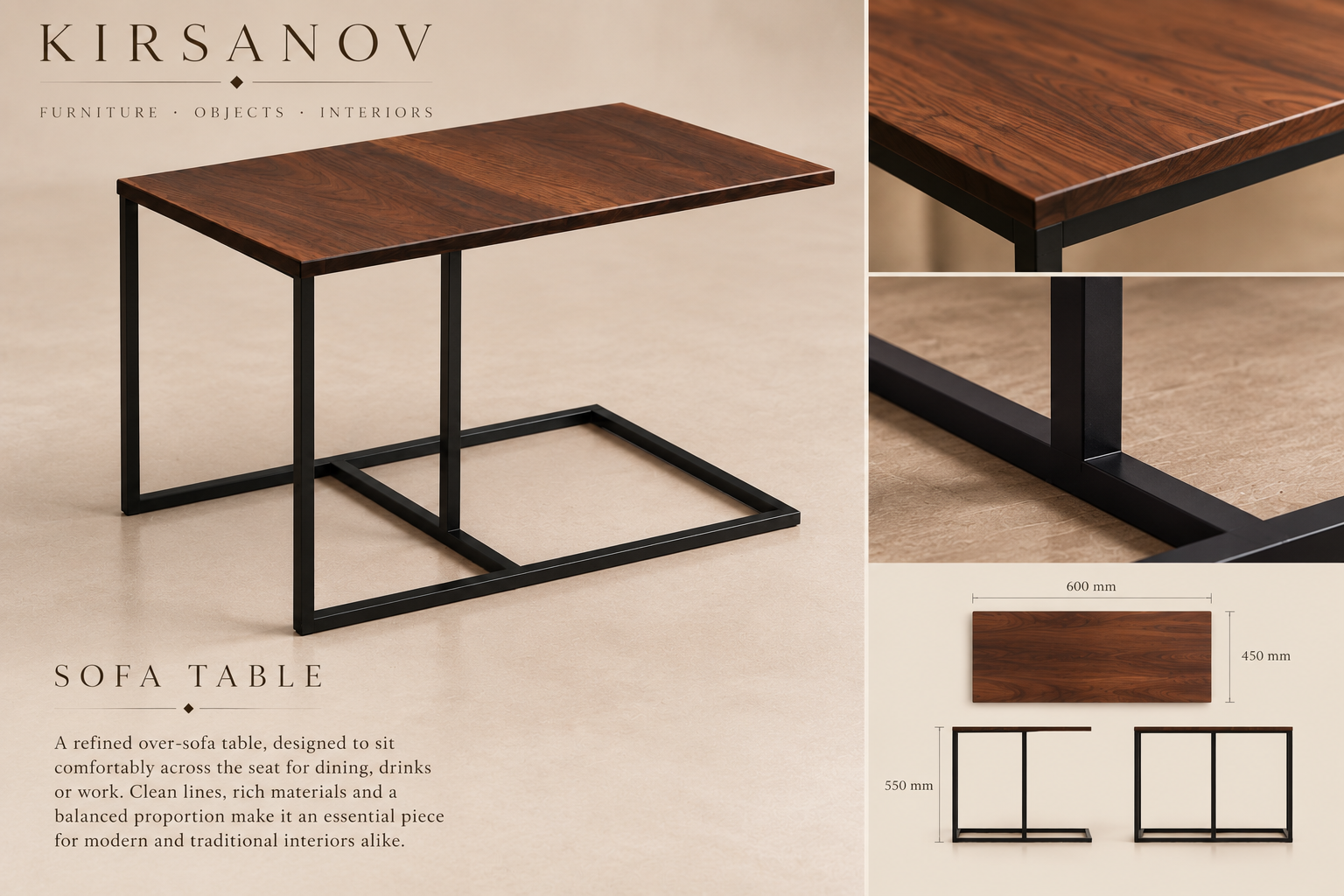 Sofa Table design panel