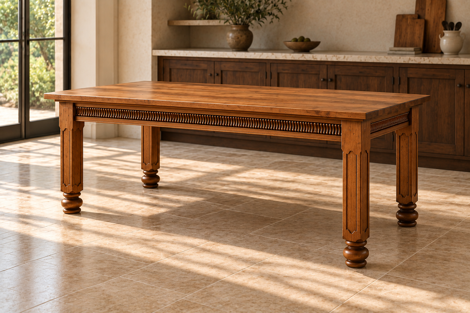 Evora Refectory Table in an interior