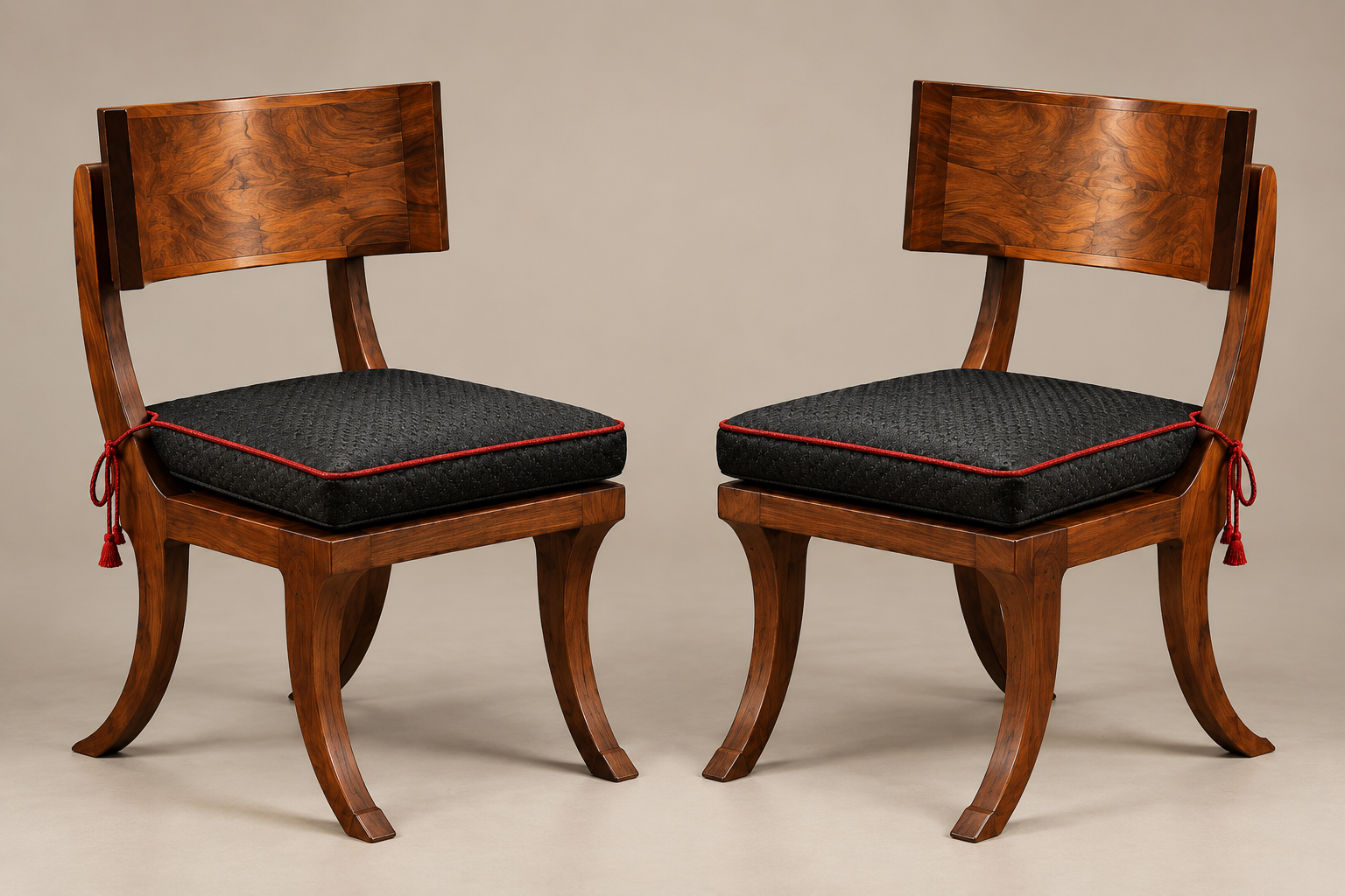 Klismos Hall Chairs