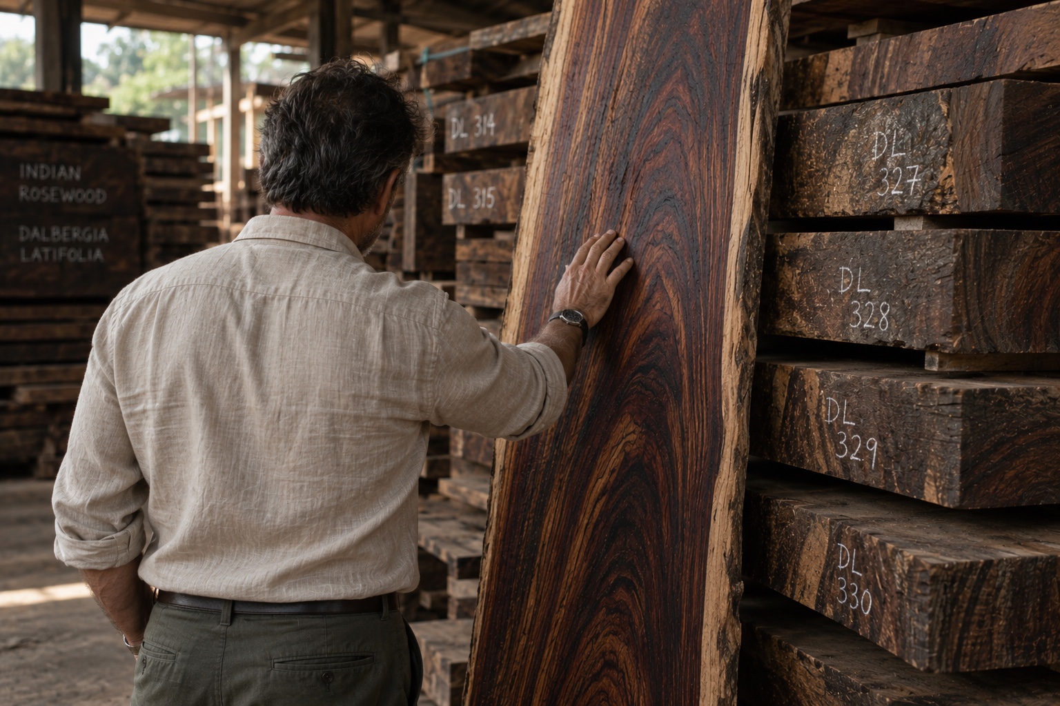 Indian rosewood selection