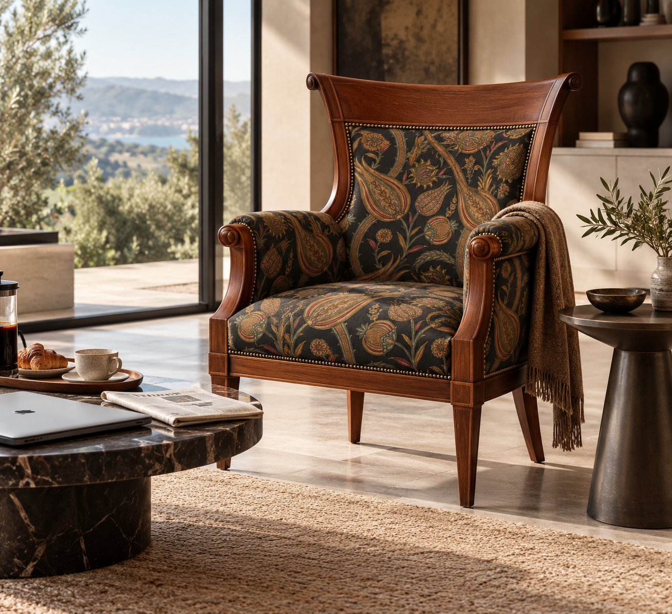 Regency Morning Chair in a light-filled sitting room