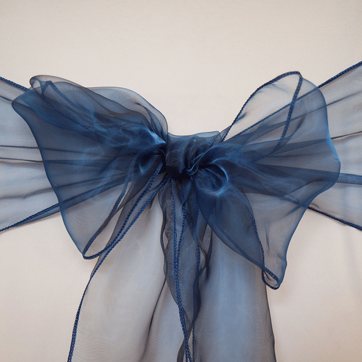 midnight-blue CHAIR COVERS SASH