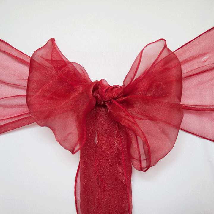 claret CHAIR COVERS SASH