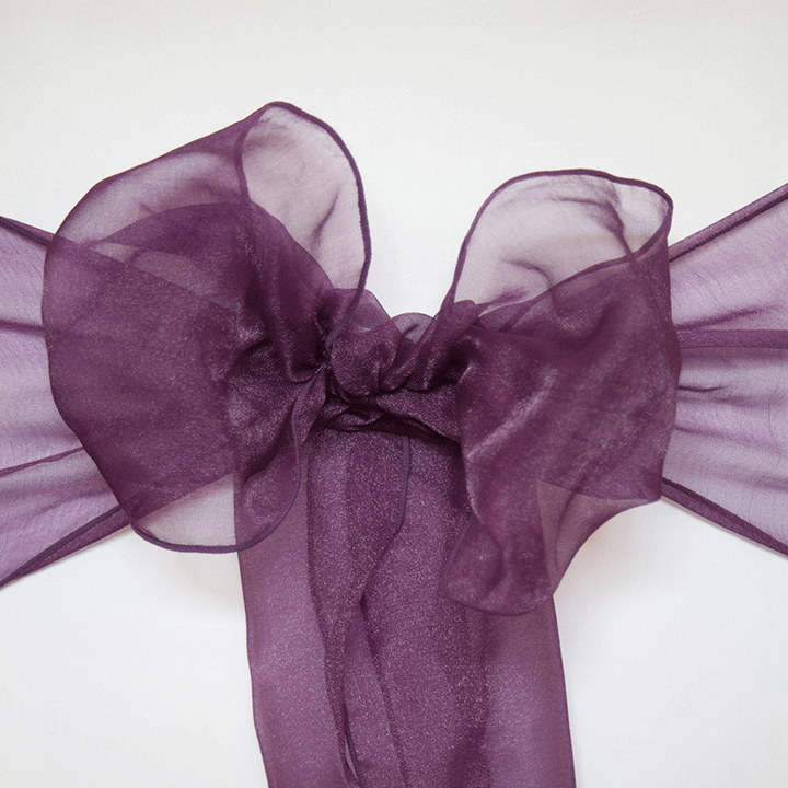 plum CHAIR COVERS SASH