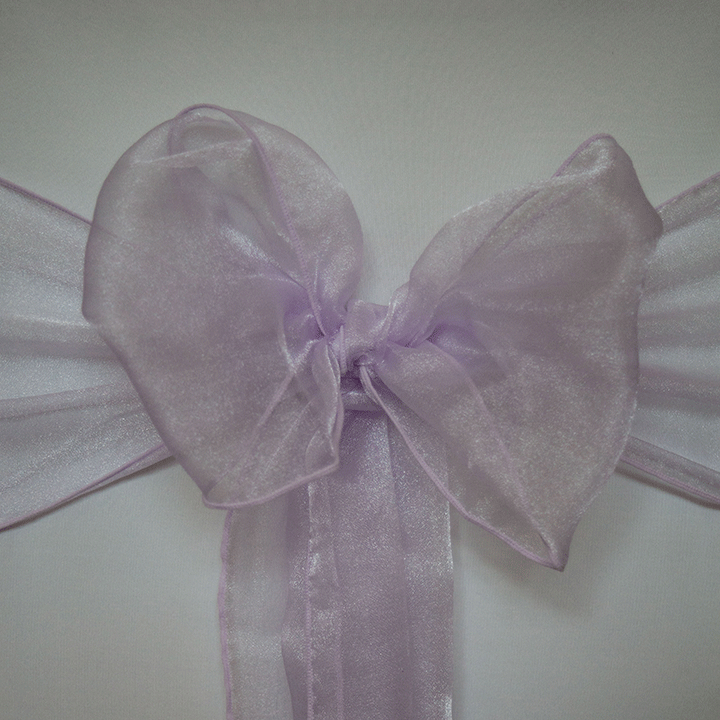lilac CHAIR COVERS SASH