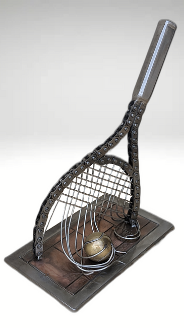 Raquette de tennis acier et inox