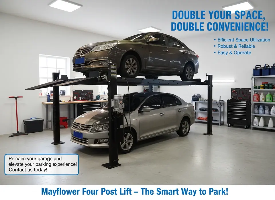 Thumbnail: Mayflower Blacksmith Heavy Duty Four Post Lift Car lift Storage Service Pro 8000