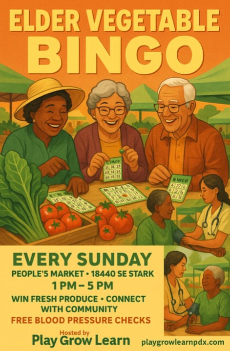 Elder Vegetable Bingo 